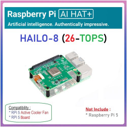 OFFICIAL Raspberry Pi AI HAT Hailo-8 (26-TOPS) Artificial Intelligence Module for Raspberry Pi 5